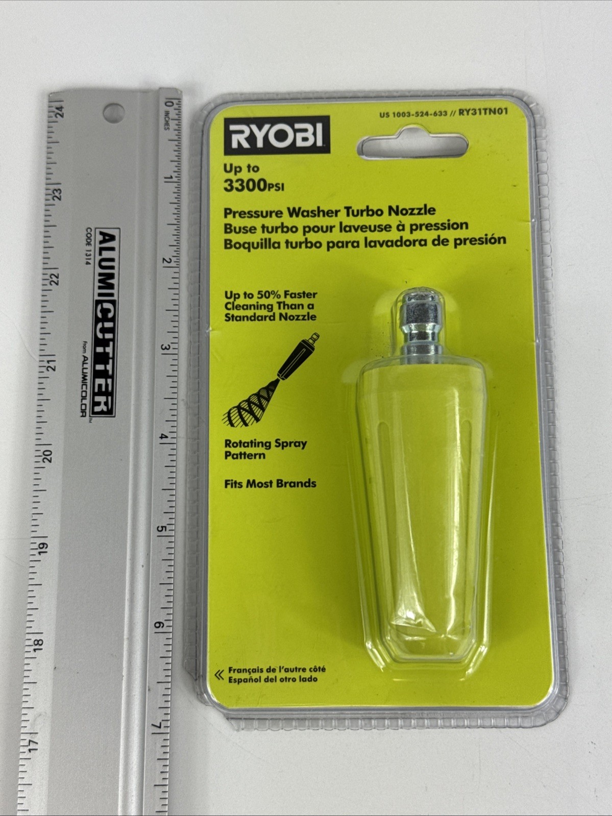 Ryobi 3300 PSI MAX Pressure Washer Turbo Nozzle – SEALED