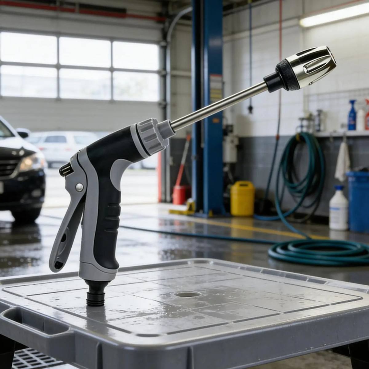 Aquoxis Cordless Cleaning Device Converts Garden Hose to Pressure Washer