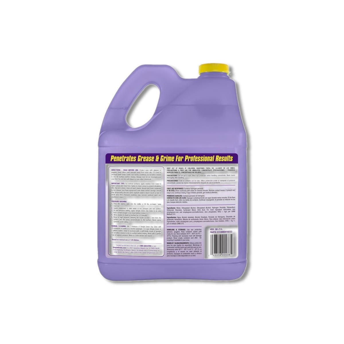 Simple Green Oxy Solve Concrete Cleaner 1 gal Liquid 4 Pack 2310000418233/ 4 PK