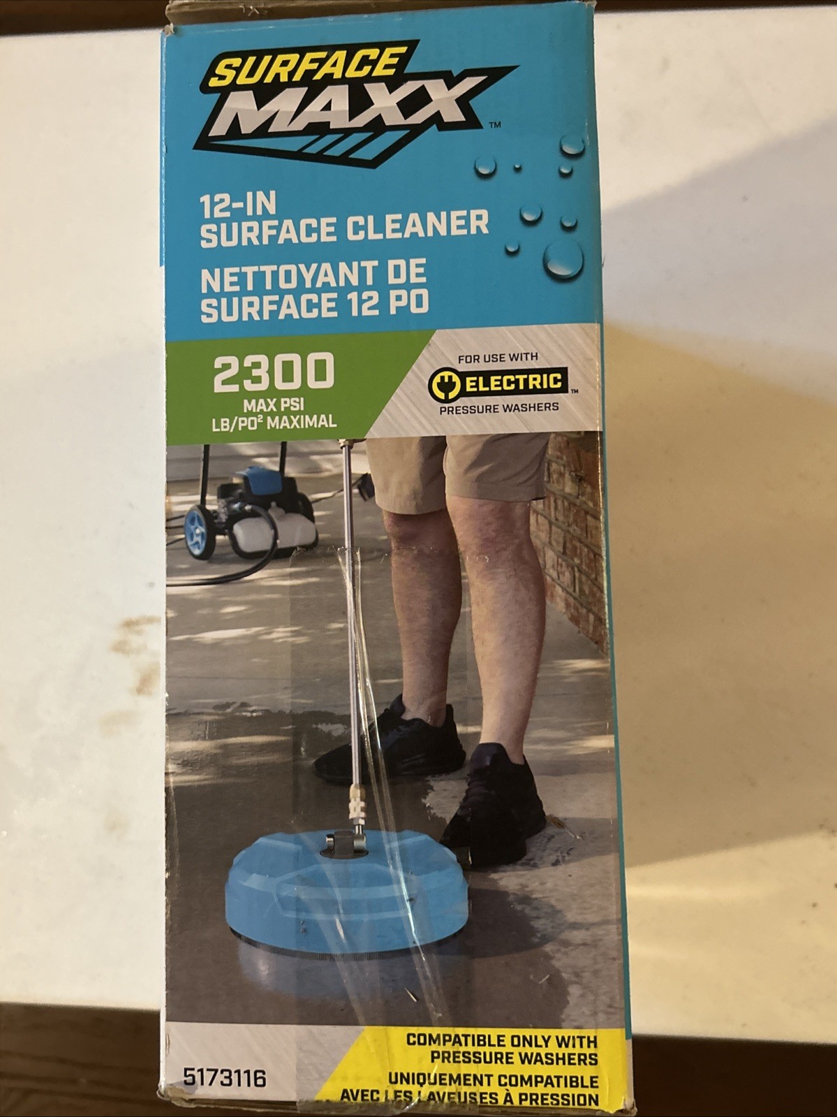 Surfacemaxx 12-in Surface Cleaner for Electric Pressure Washer 2300 PSI Max