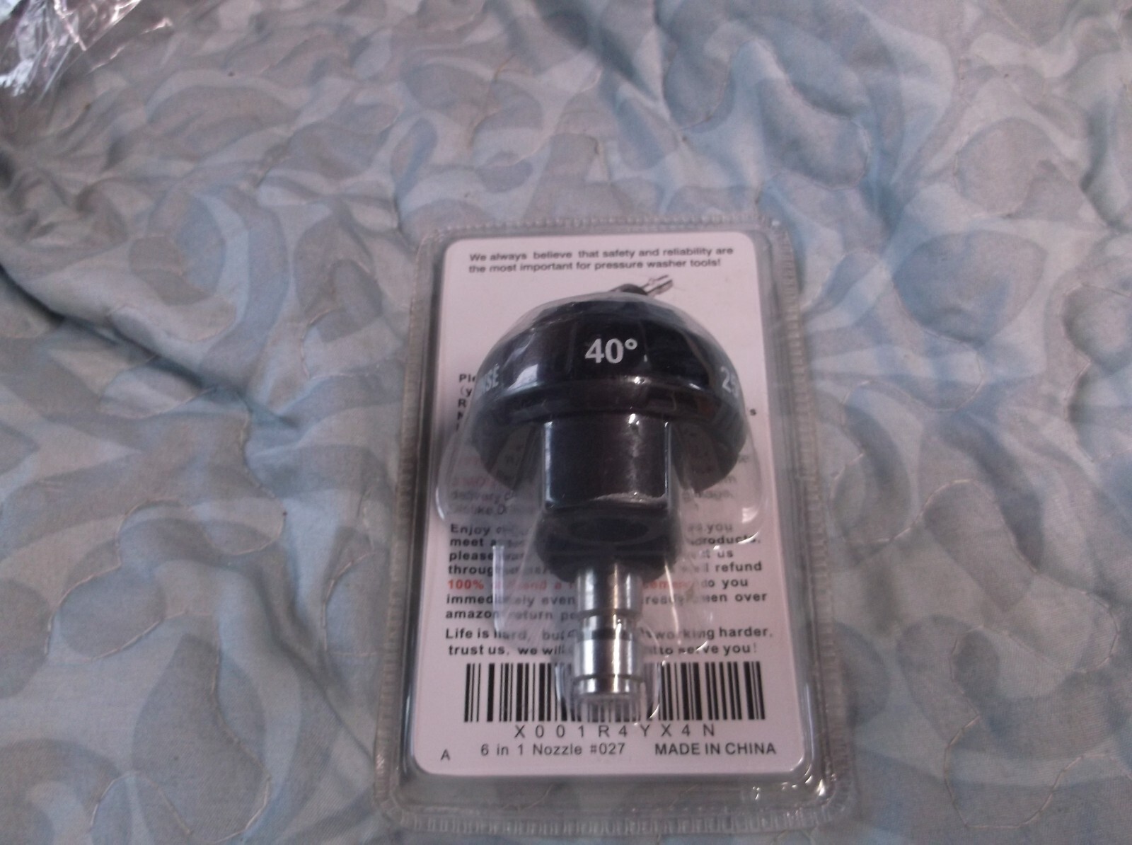 High Pressure Washer Spray Nozzle 0 15 25 40 Degree Rotation Watering Rinse Soap