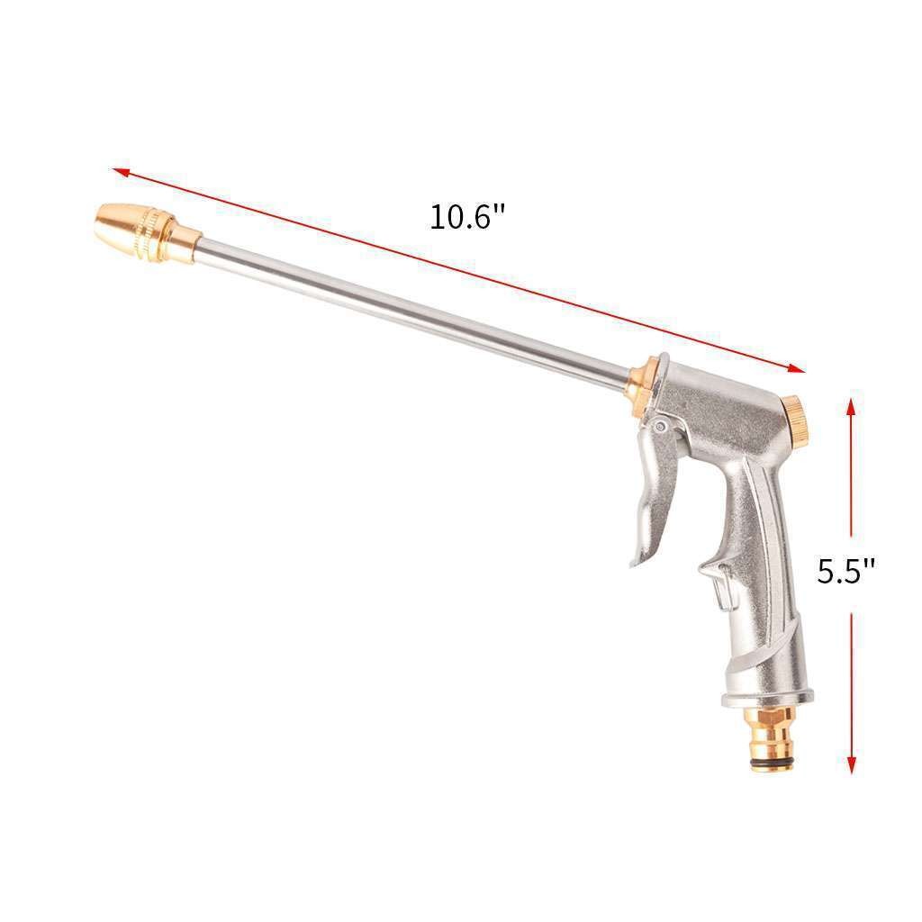 High-Pressure Washer Wall Water Spray Gun Nozzle Wand Attachment Clean Hose Gun