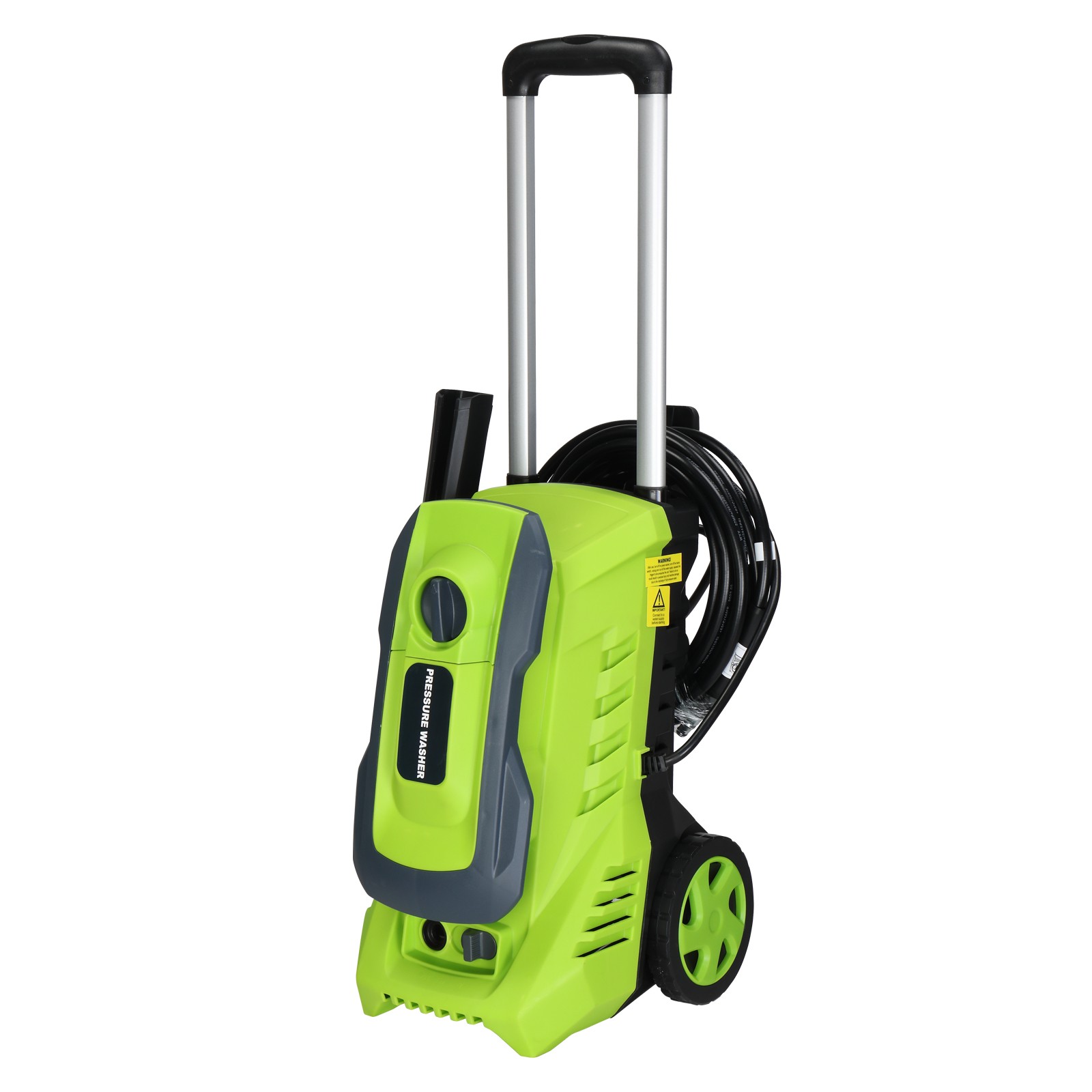 Portable Pressure Washer 4500PSI Max with 4 Nozzles and Telescopic Handle Green