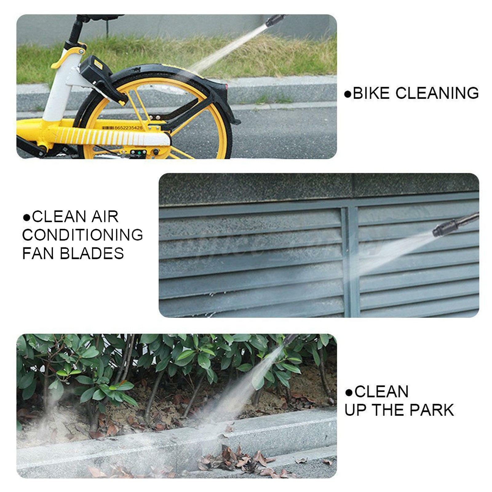 Portable Wireless High Pressure Car Washing Cleaner Cleaning Machine Water Gun