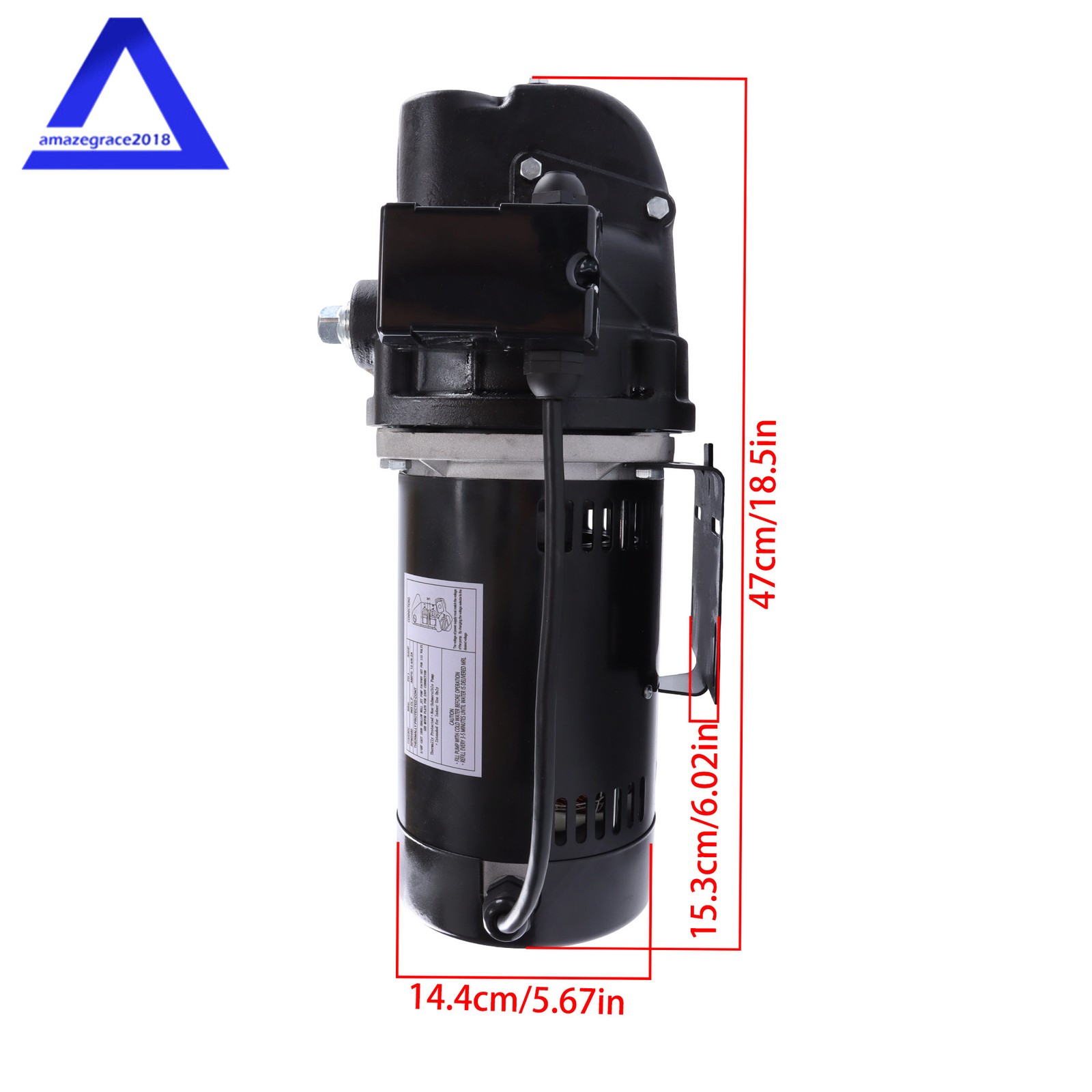 Heavy Duty 3/4 HP Shallow Well Jet Pump SWS75 Up to 510 GPH 115/230V 3480RPM
