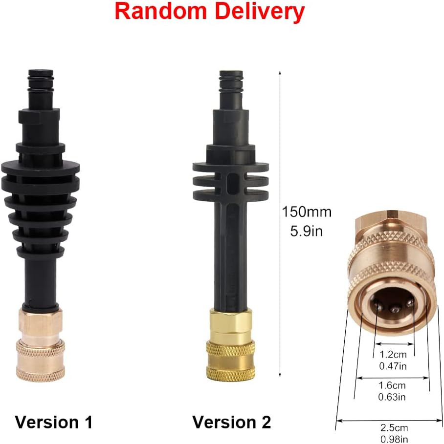5.9 Inch Short Lance Extension Rod Adapter for Worx WG629E WG630 WU629 WG644 Hyd