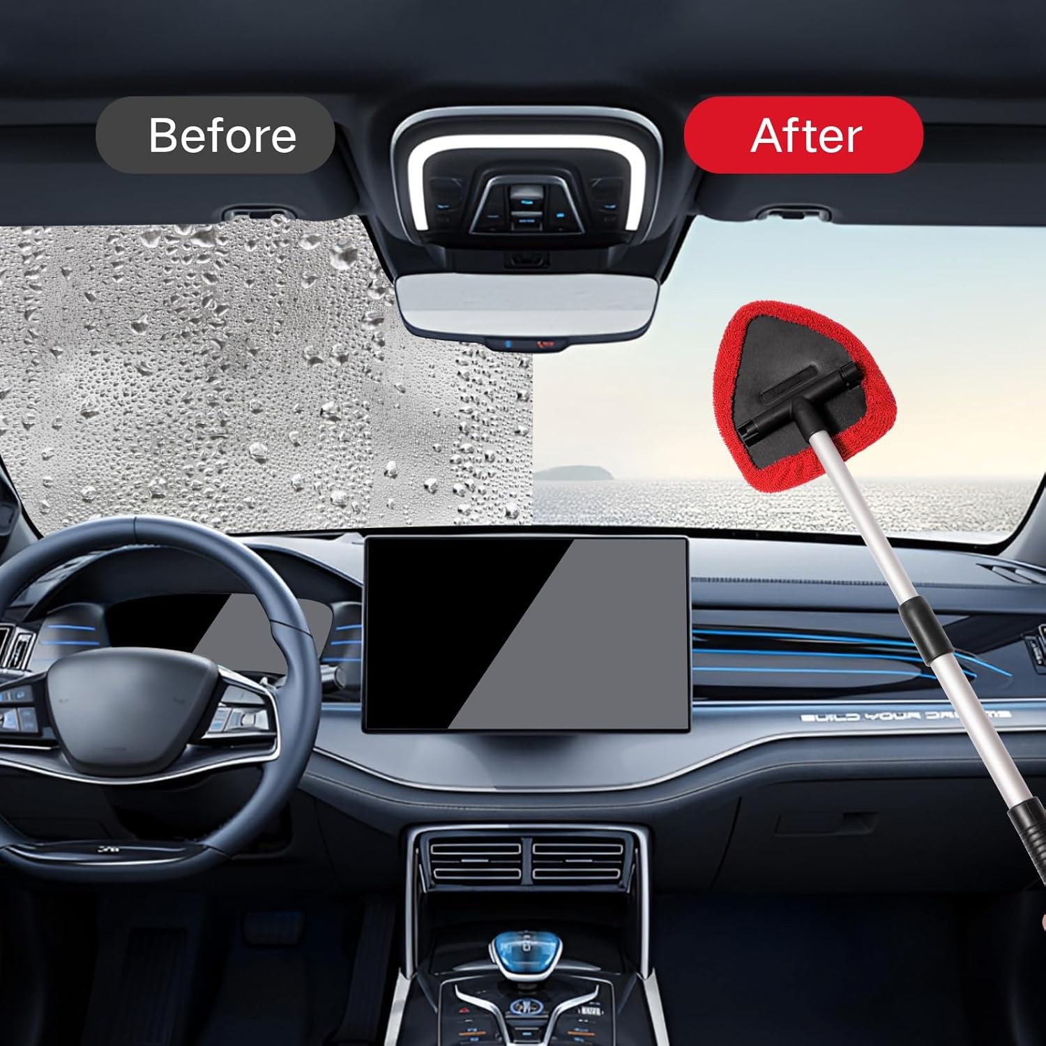 10pcs Windshield Cleaner Tool Car Window Cleaning Wash Kit with 4 Reusable