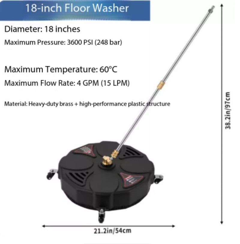 Round Scrubbing Disc—Multifunctional Road and Yard Cleaner Accessory