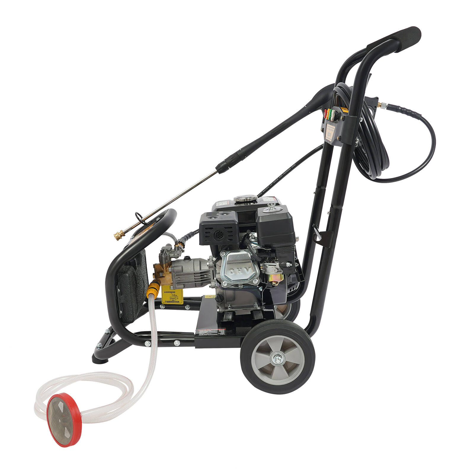 2600PSI Gas Pressure Washer Cold Water Gas Powered Washer 2.4GPM 7HP / Wheels