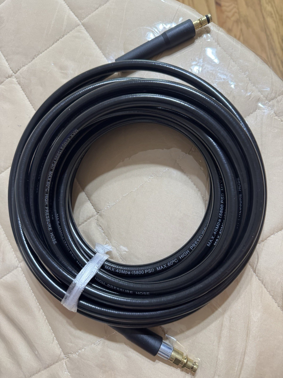 26.5 ft (318”) High Pressure Hose 40MPa, 5800 PSI, 60C NEW