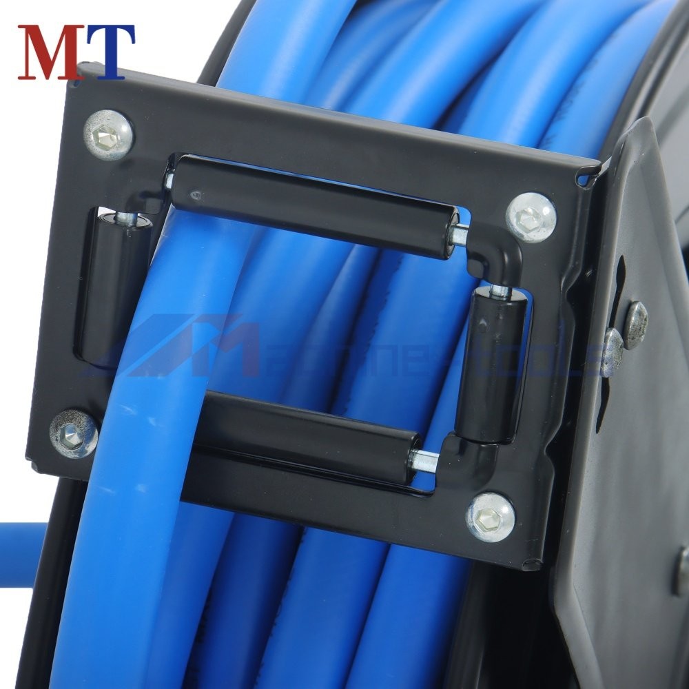 Air Hose Reel 1/2 in x 50 ft Wall Mount Auto Rewind Retractable Reel W/ Air Hose