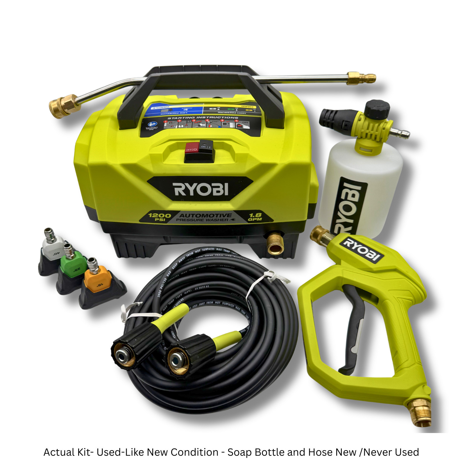 Excellent Used Cond. 1200 PSI 1.8 GPM Automotive Hi Flow Elec. Pressure Washer