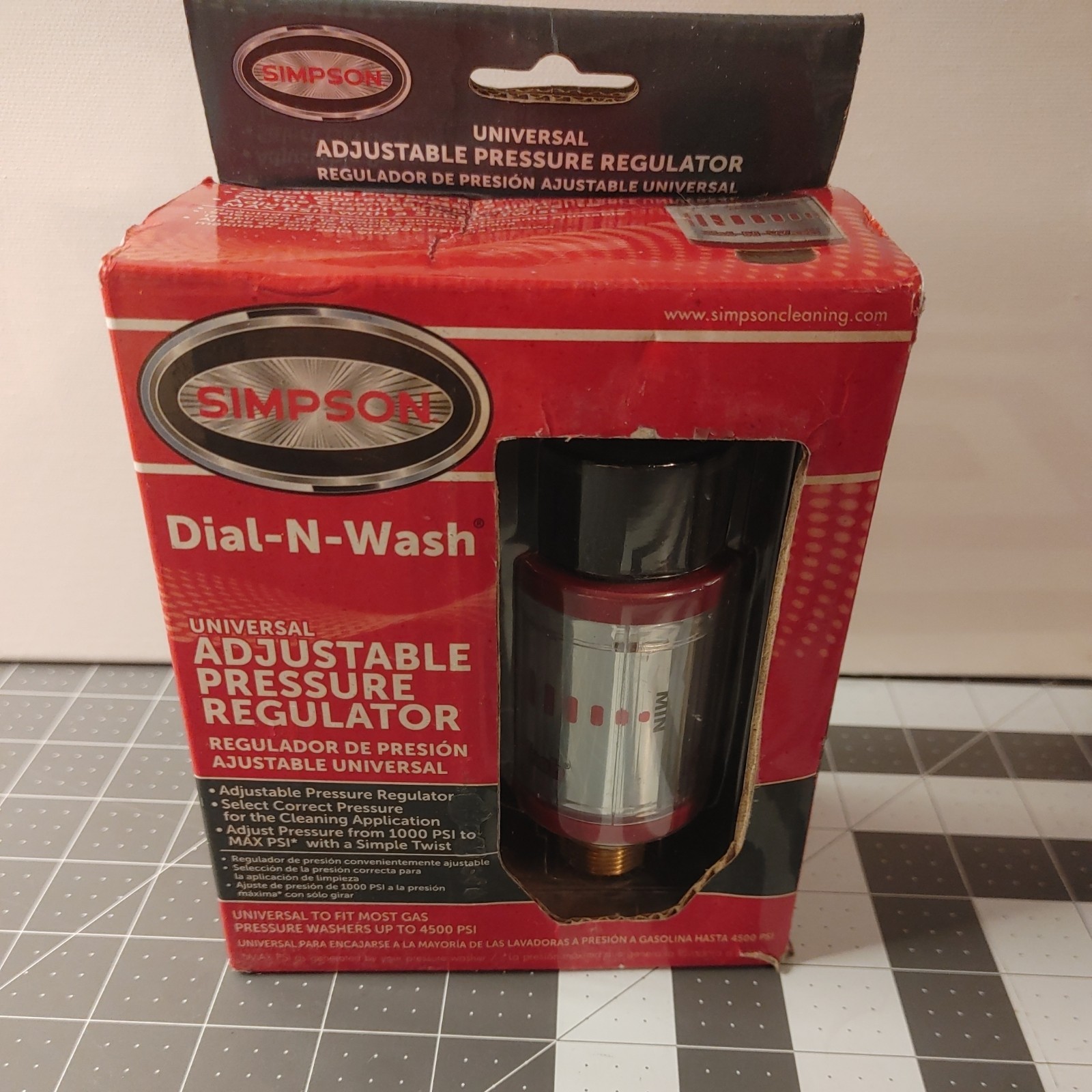 Simpson 82235 4500 PSI M22 Dial-N-Wash Adjustable Pressure Washer Regulator