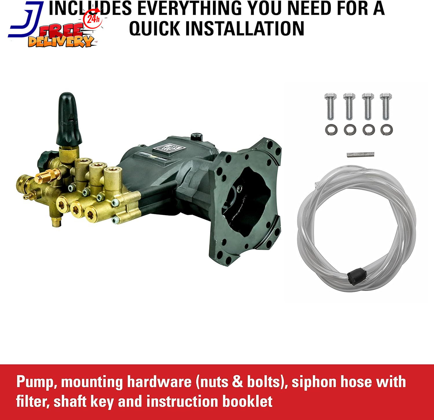 AAA 90039 Horizontal Triplex Plunger Replacement Pressure Washer Pump Kit