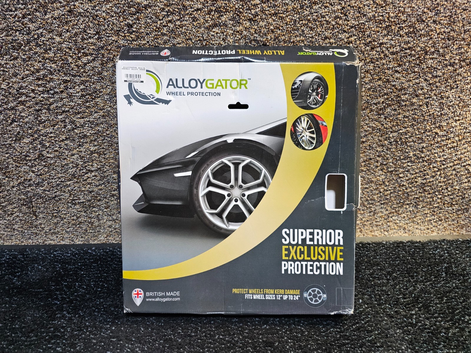 AlloyGator Red Rim Protector for Car Wheels (Fits 12-24″ Wheel Diameter)