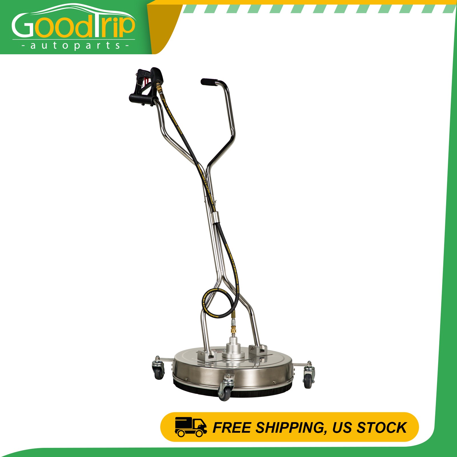 20″ 4500PSI Pressure Washer Surface Cleaner Power Washer Dual Handle w/ 4 Wheel