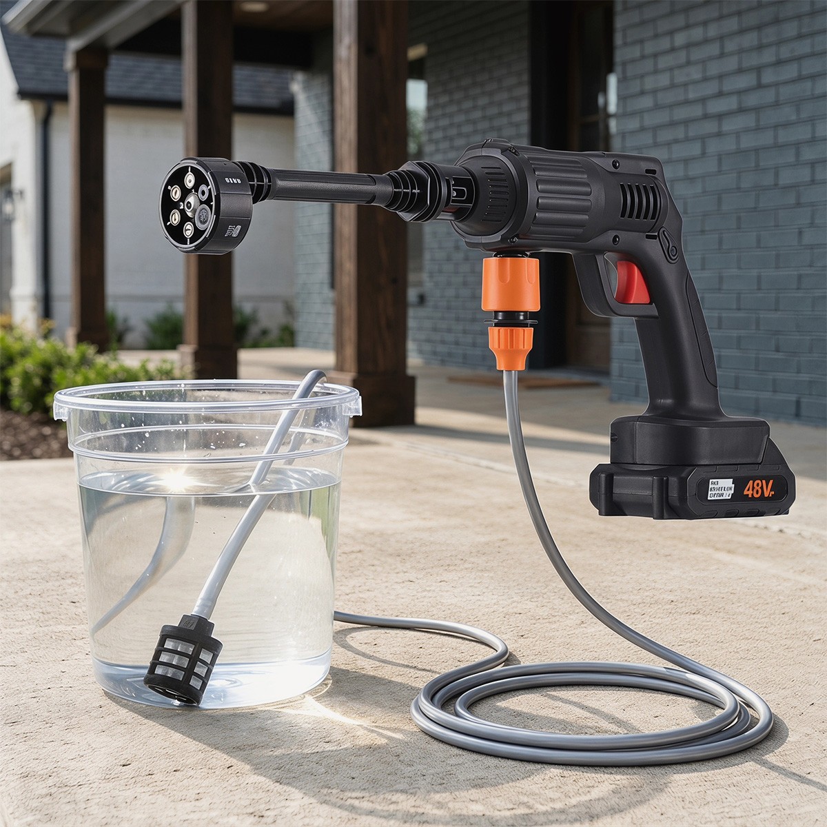 Cordless Electric High Pressure Water Spray Car Gun Portable Washer Clean Tool