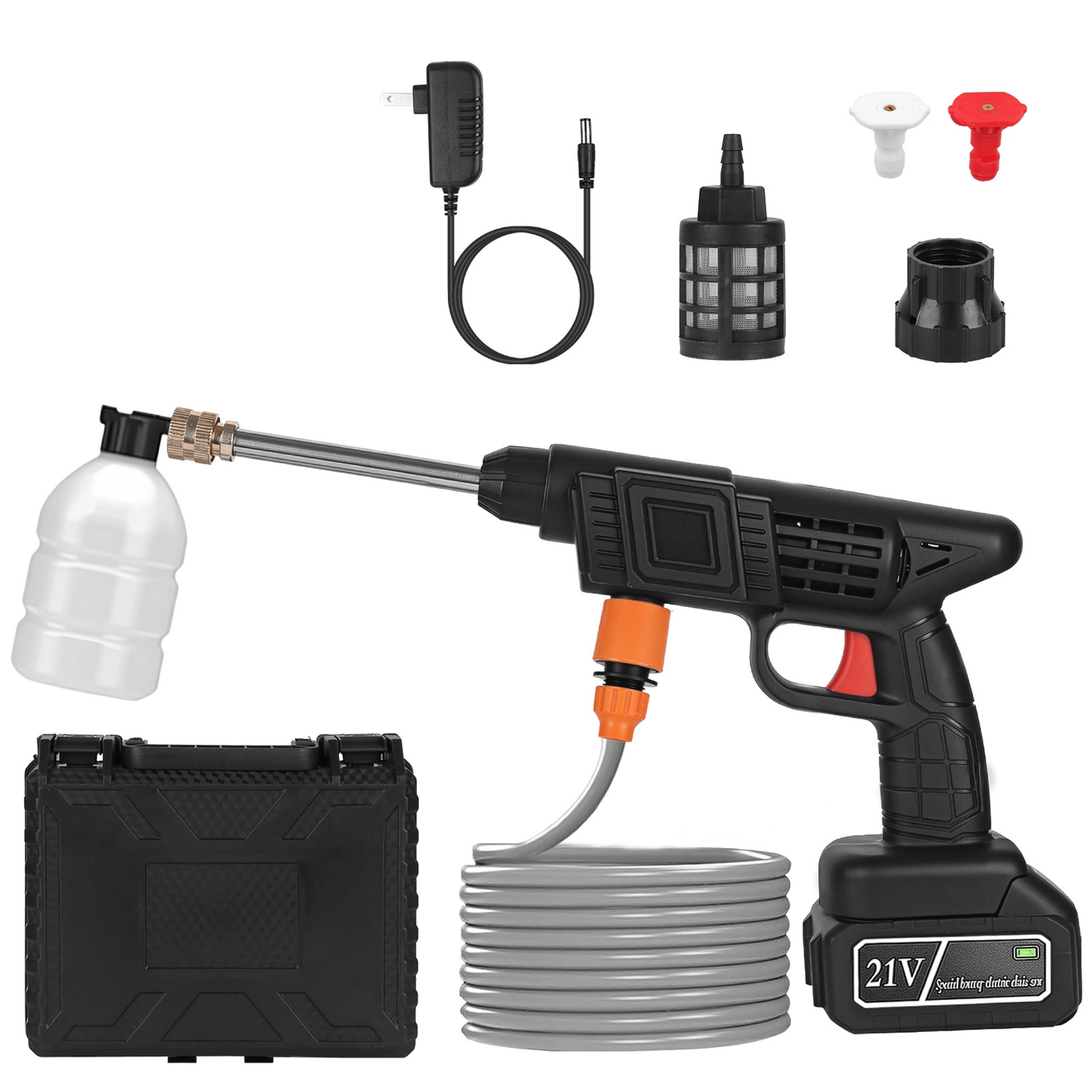 Cordless Pressure Washer Portable Electric Power Dual Nuzzal Fast Shipping