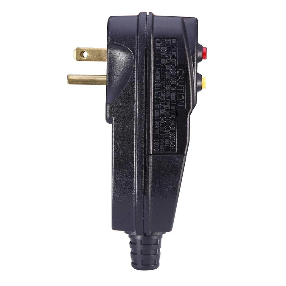 Replacement GFCI Plug for Pressure Washer Pool Pump 15Amp 3 Prong Circuit Breake