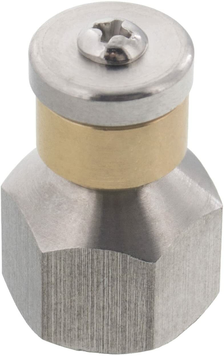 4000 PSI 10.0 Orifice Rotating 3/8 Sewer Jetter Nozzle For Drain Cleaning 300F