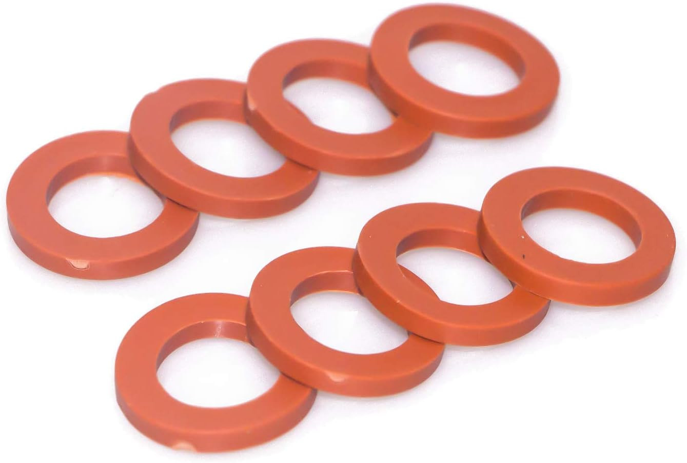 Garden Hose Washer Rubber, Heavy Duty Red Rubber Washer Fit All Standard 3/4 Inc