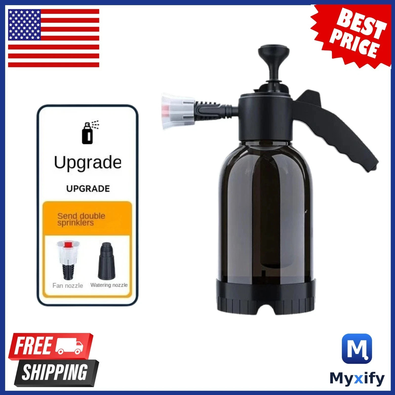 Car Wash Foam Spray Can 1PC Pneumatic Handheld Sprayer for Garden Cleaning
