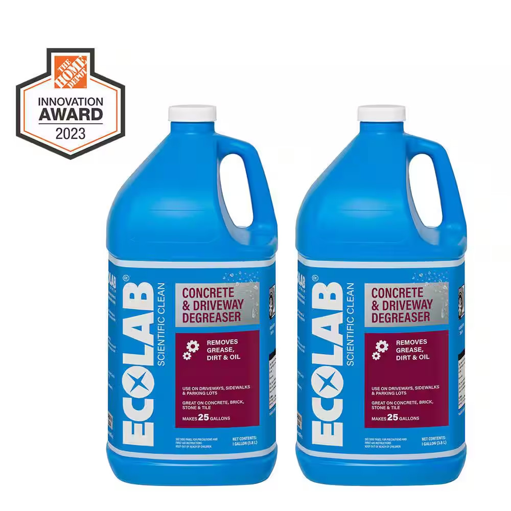 1 Gal. Concrete and Driveway Degreaser Concentrate Pressure Wash Dissolves Greas