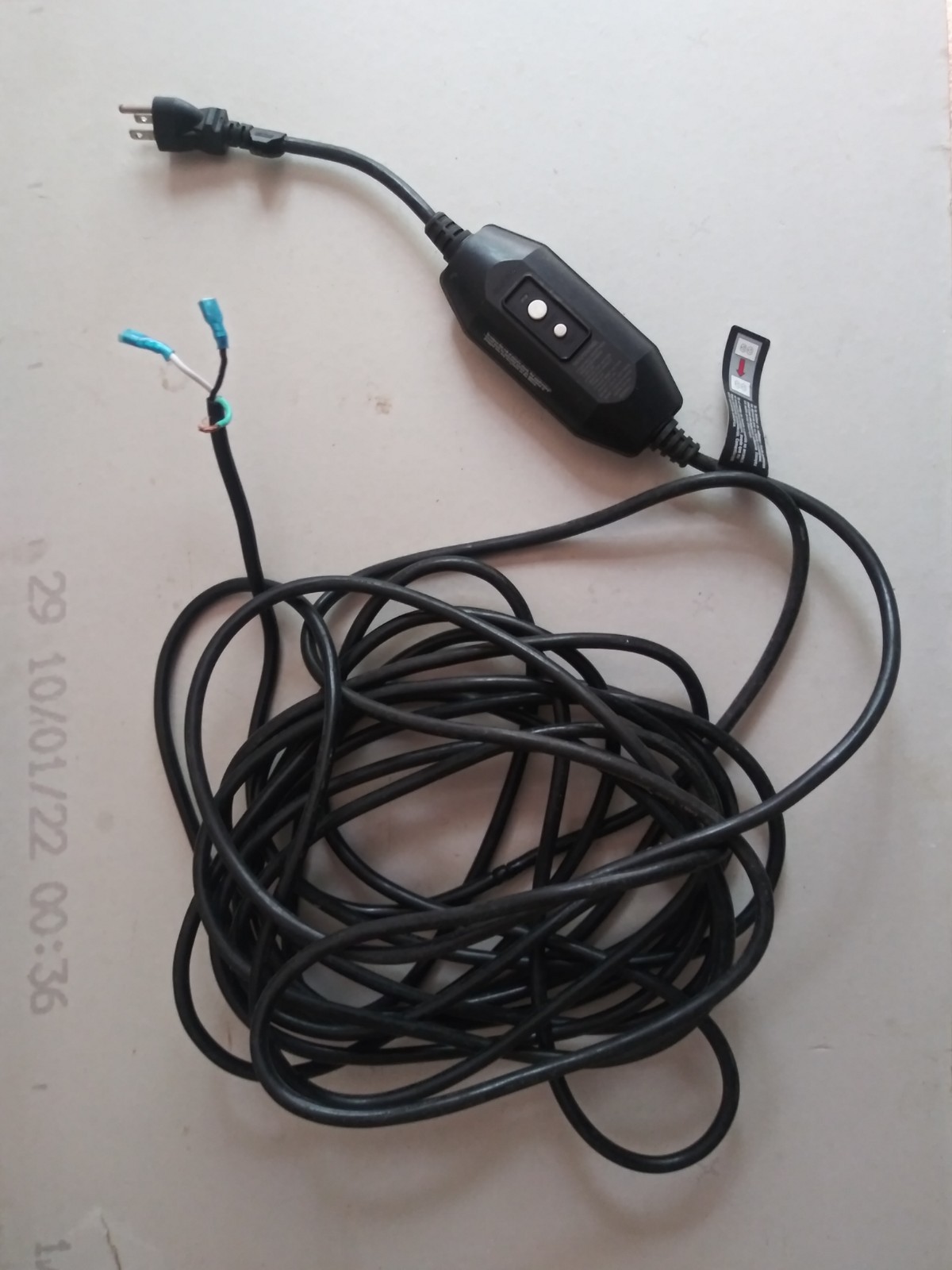 Power Cord For Ryobi RY141900VNM 1.2 GPM Electric Pressure Washer 2000psi