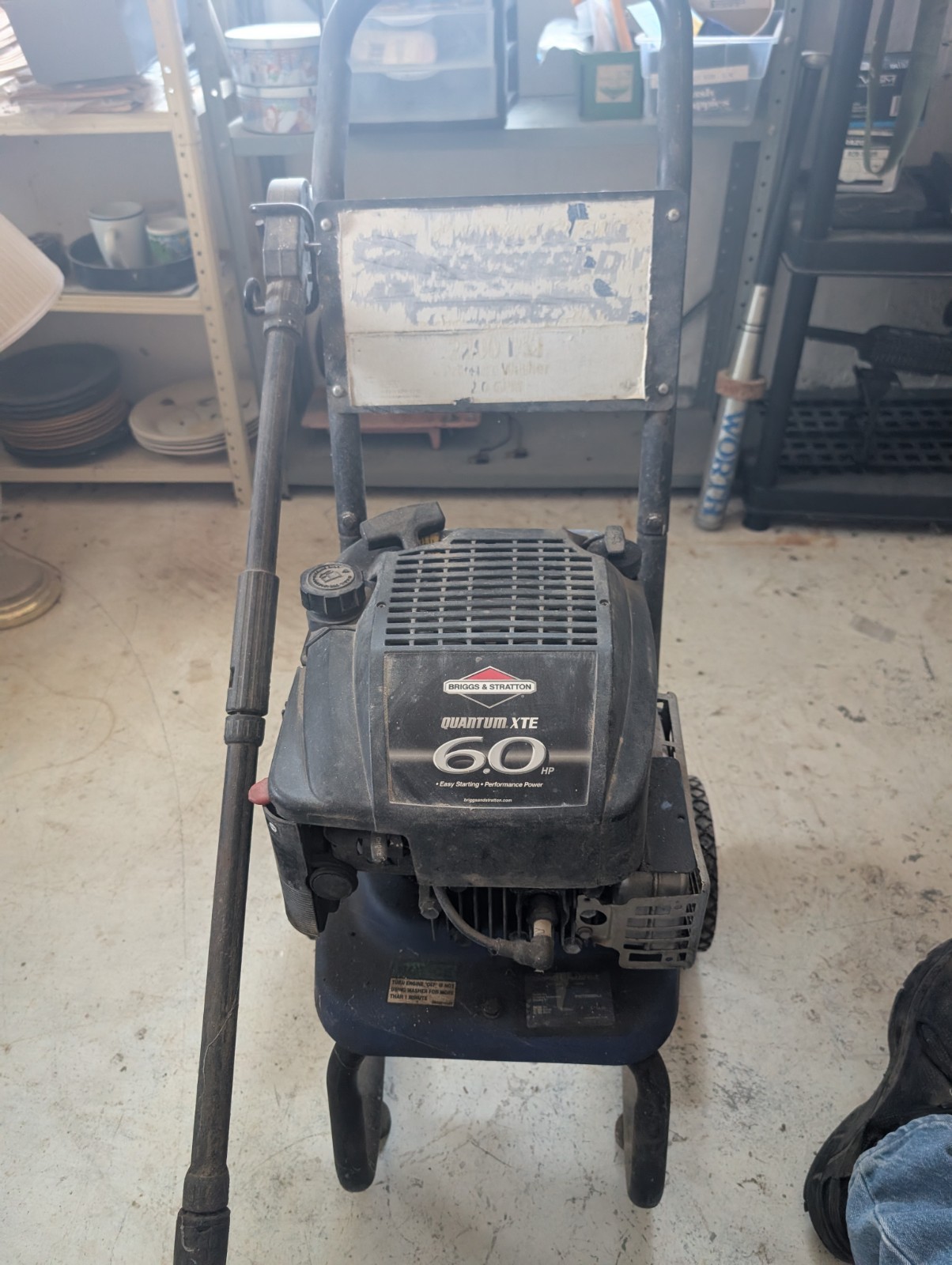 Briggs& Stratton 6 Horsepower Pressure Washer Needs Hose