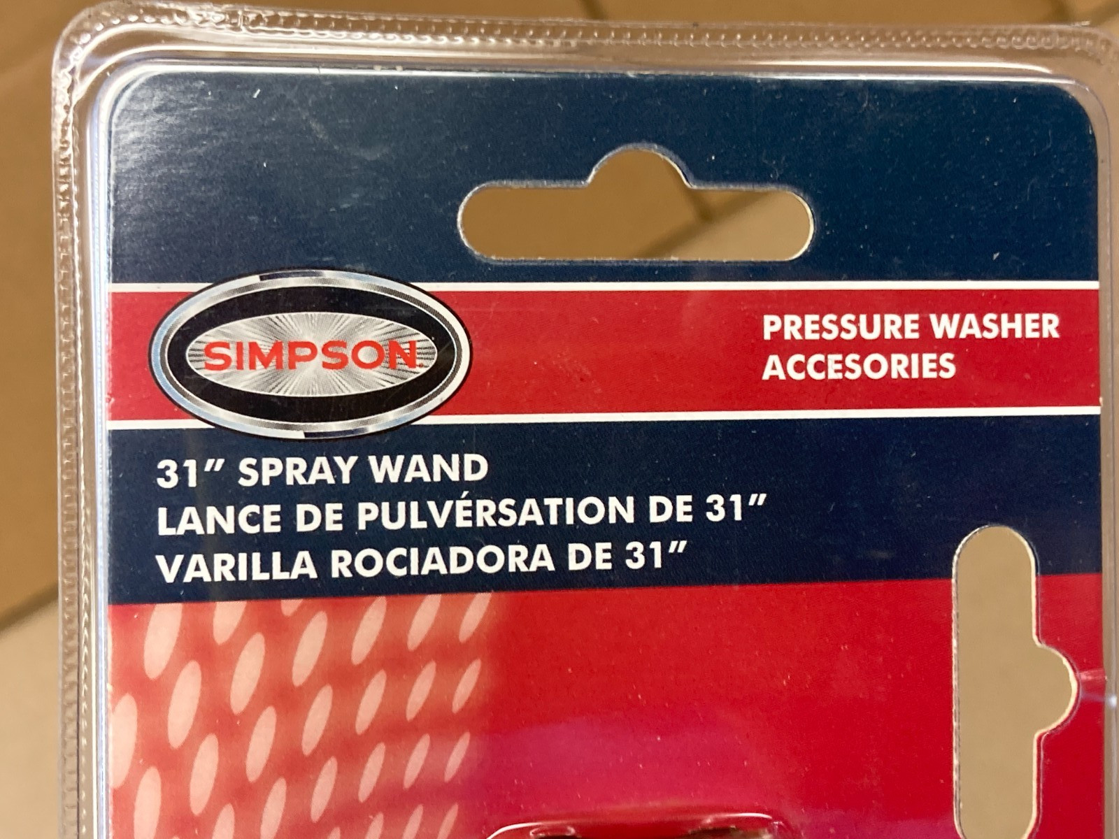 SIMPSON Universal 31 in. Pressure Washer Extension Spray Wand 4500 PSI