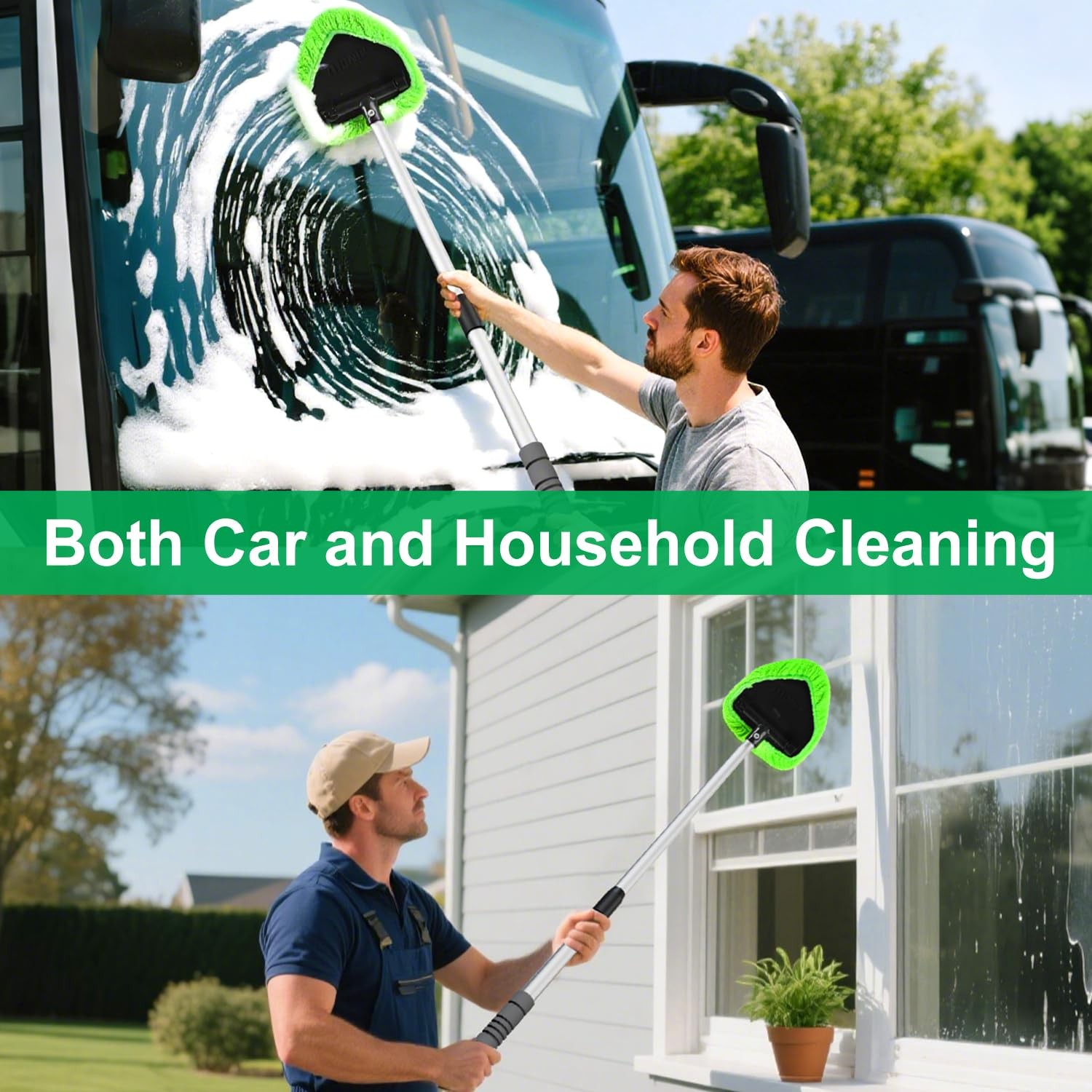 XINDELL 29-inch Windshield Cleaner Tool – Car Interior Window Cleaning Kit