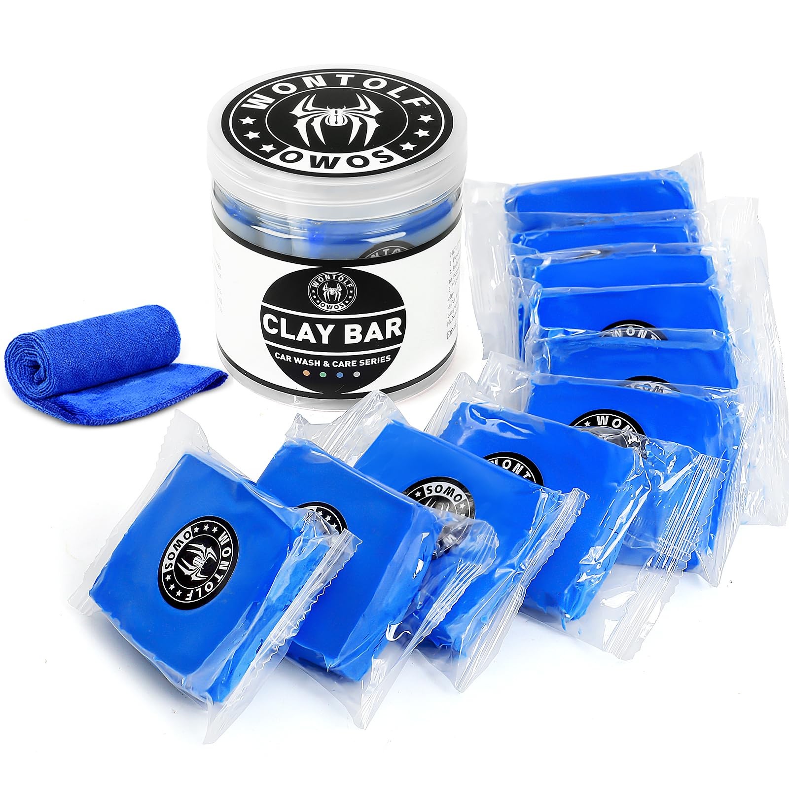 Wontolf 10 Pack Clay Bars Auto Detailing Premium Grade Magic Clay Bar Kit Car De