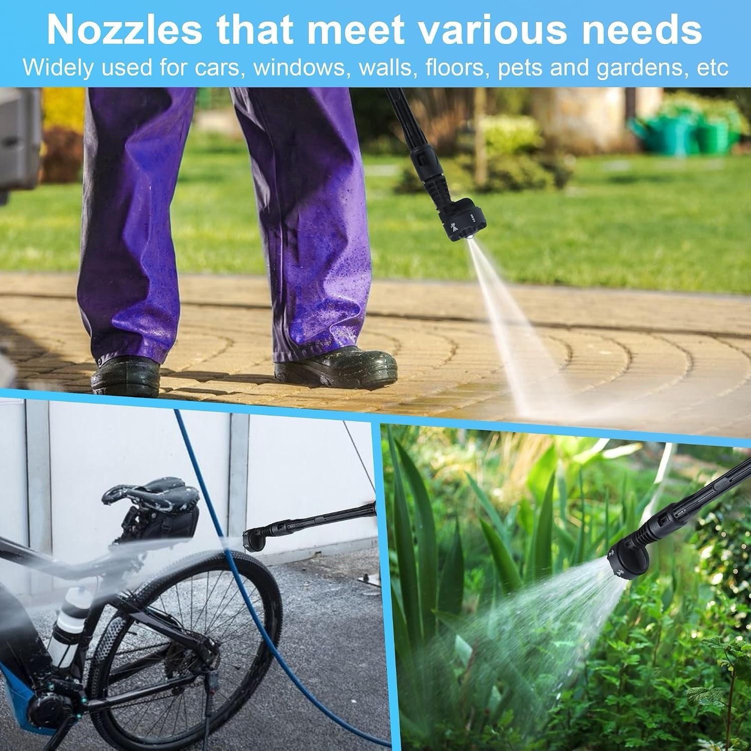 1400 PSI Cordless Pressure Washer Battery Powered, Portable Handheld Power Washe