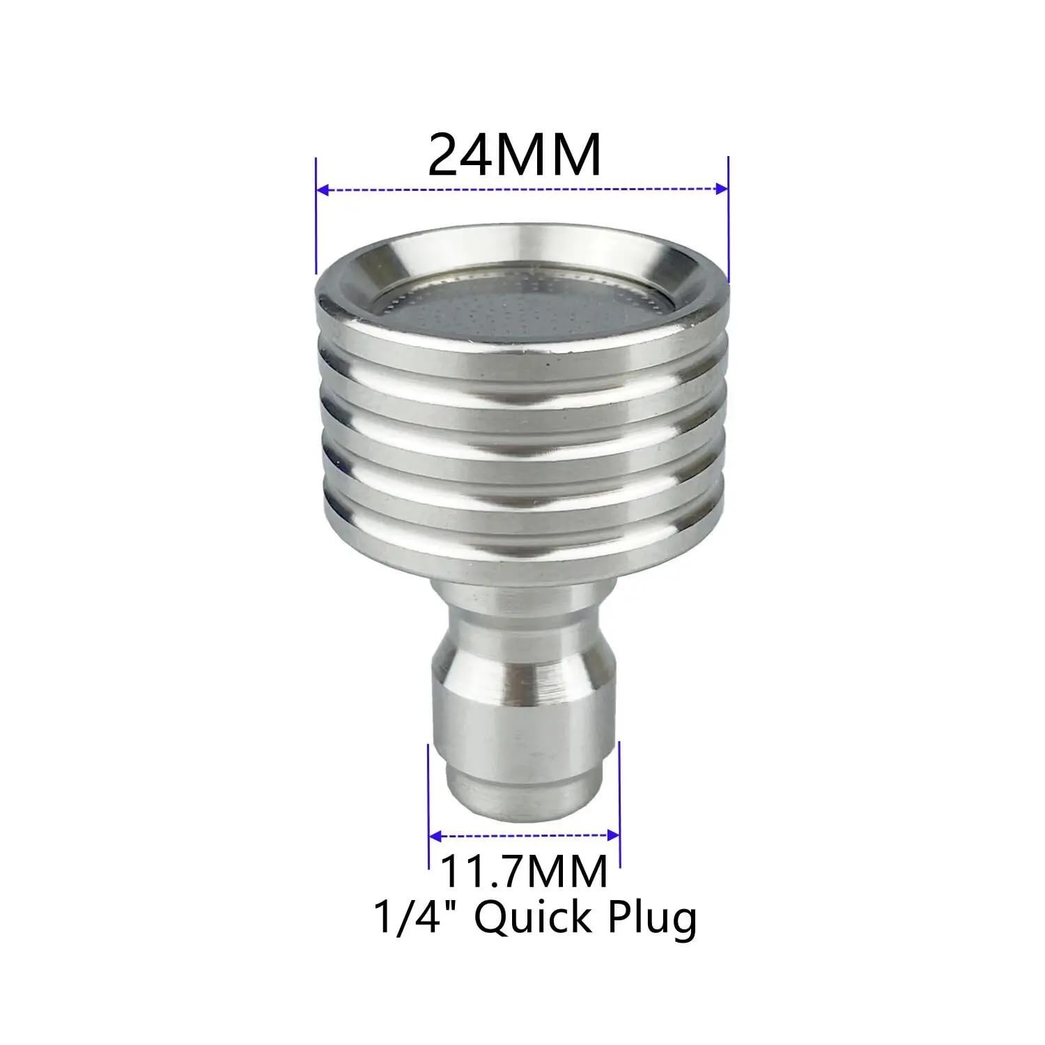 Pressure Washer Tips Spray Nozzle Soft Rain Shower Head Sprinkler with 1/4 Quick