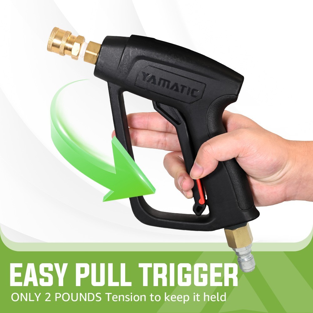 YAMATIC Power Washer Gun and Hose, 3/8″ Swivel Quick Connect