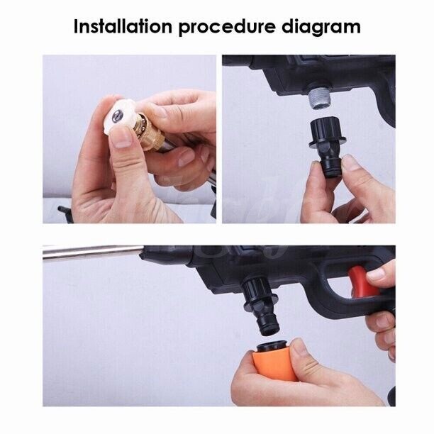 Cordless Pressure Washer Electric High Pressure Water Power Washer 2 Battery 2Ah