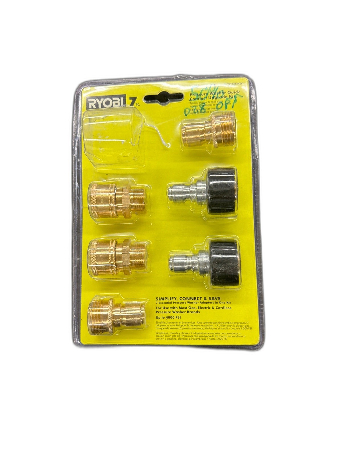 RYOBI 6-Piece Quick-Connect Upgrade Kit for Pressure Washers up to 4000 PSI