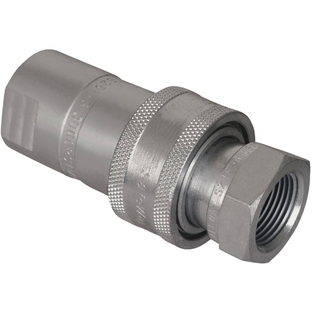 Apache 1/2 In. FNPT Steel Zinc-Plated Hydraulic Hose Coupler 39040920 Apache