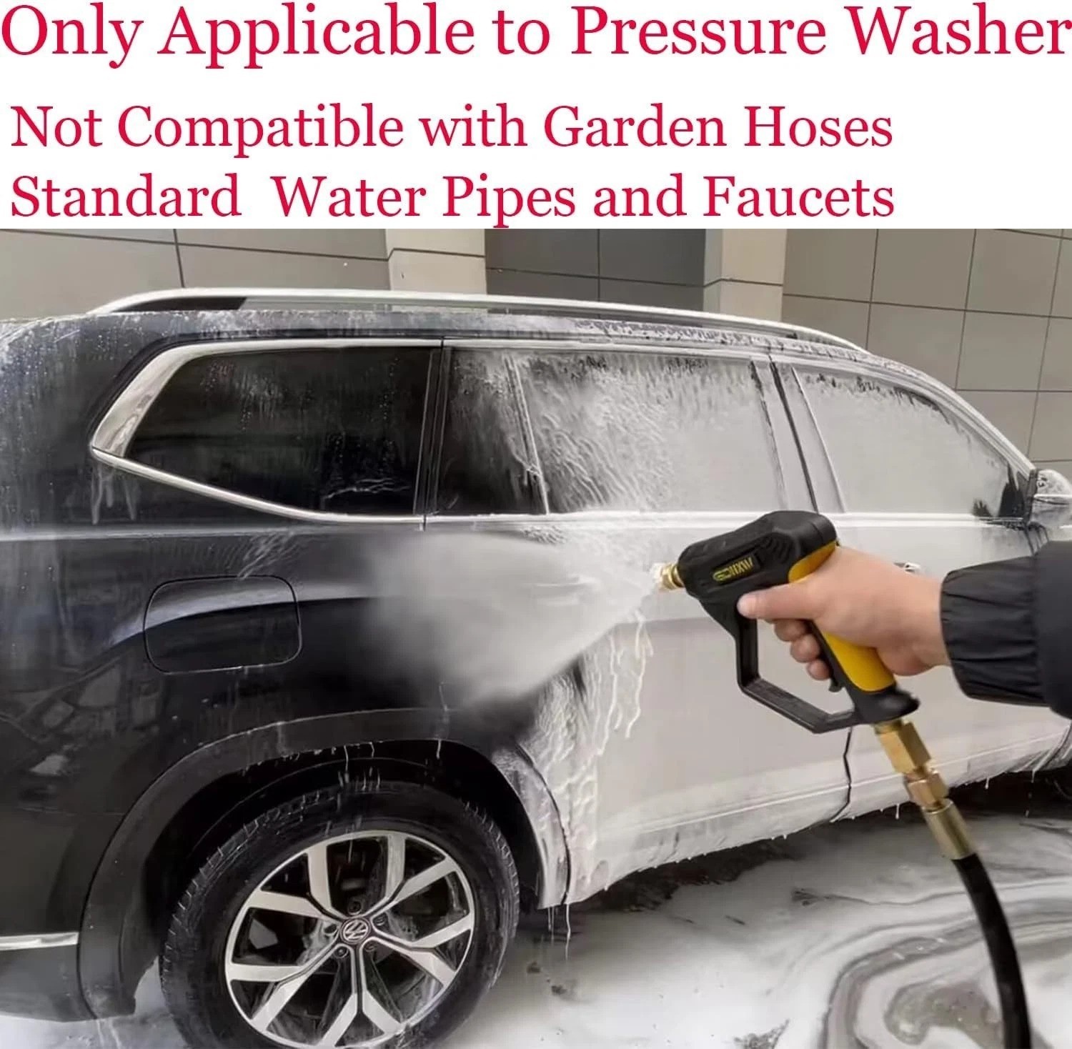 Complete Pressure Washing Set: X-887 Gun, Foam Cannon, and Adapters Included