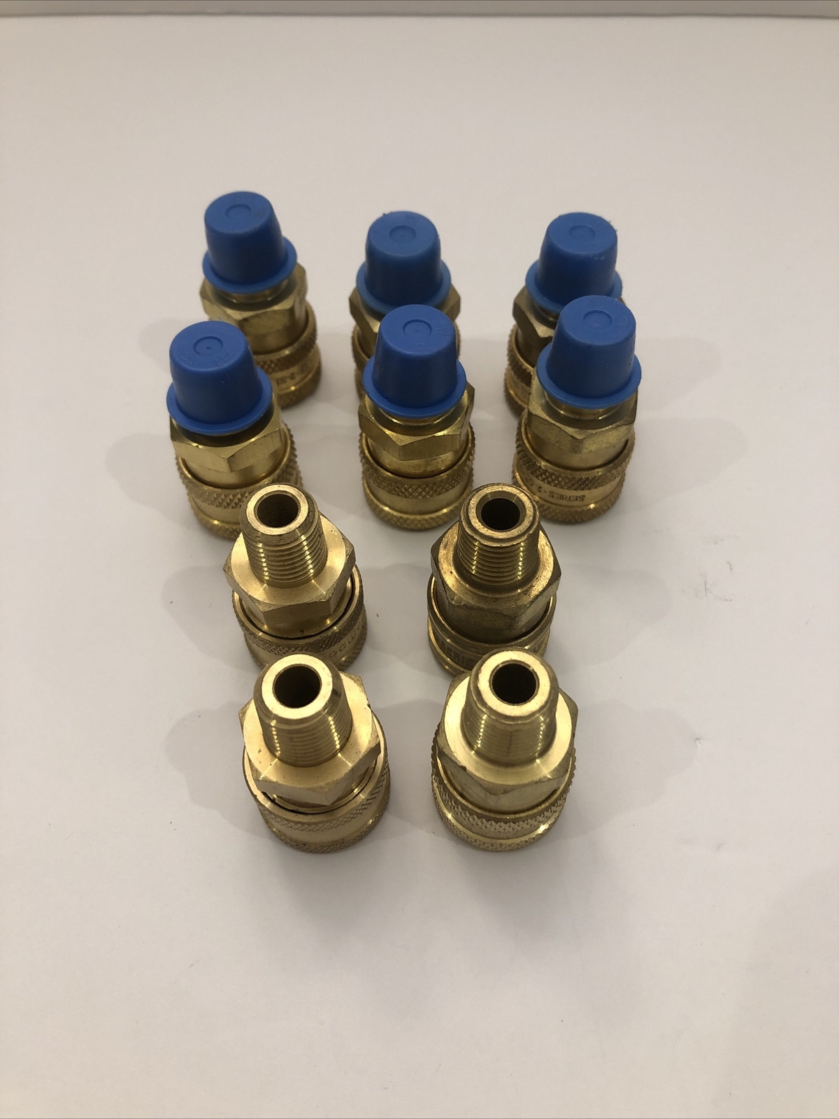 Lot of 2 Pressure Washer Couplers, Brass Fittings, 1/4” Quick Connect /Male NPT