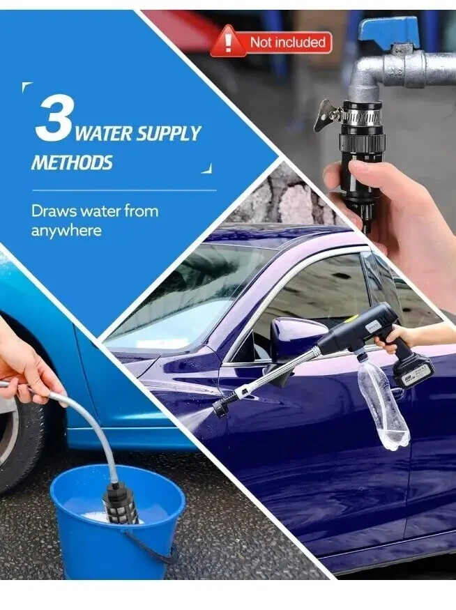 Aihand Cordless Pressure Washer, 652PSI Portable Power Cleaner with Rechargeable