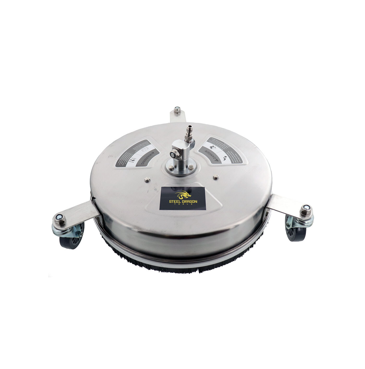 Erie Tools 14″ Stainless Steel Pressure Washer Surface Cleaner Wheels No Handle