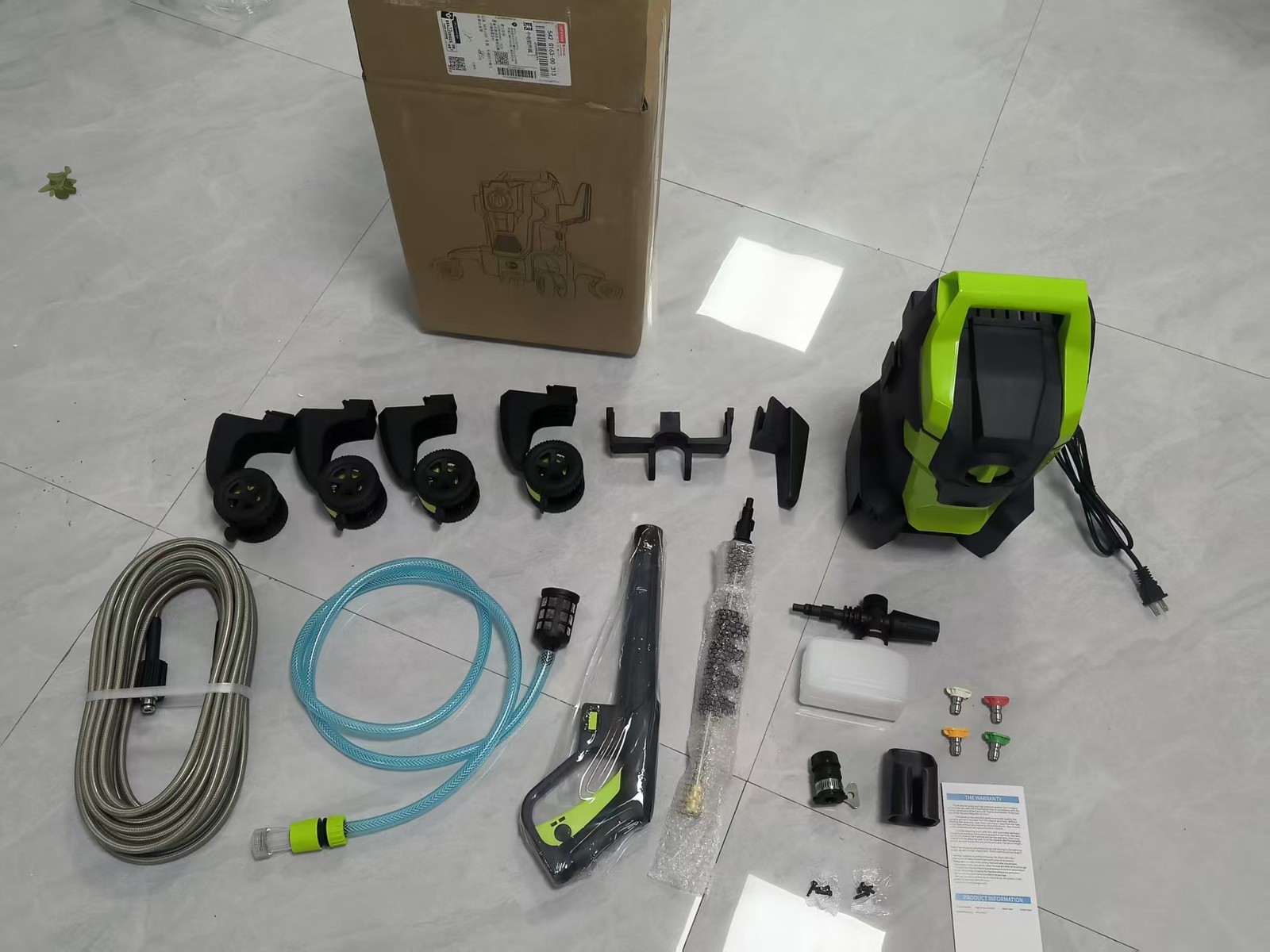 Electric Power Washer 2500 PSI 3.0 GPM Pressure Washer with 52FT Hose,nozzle USA