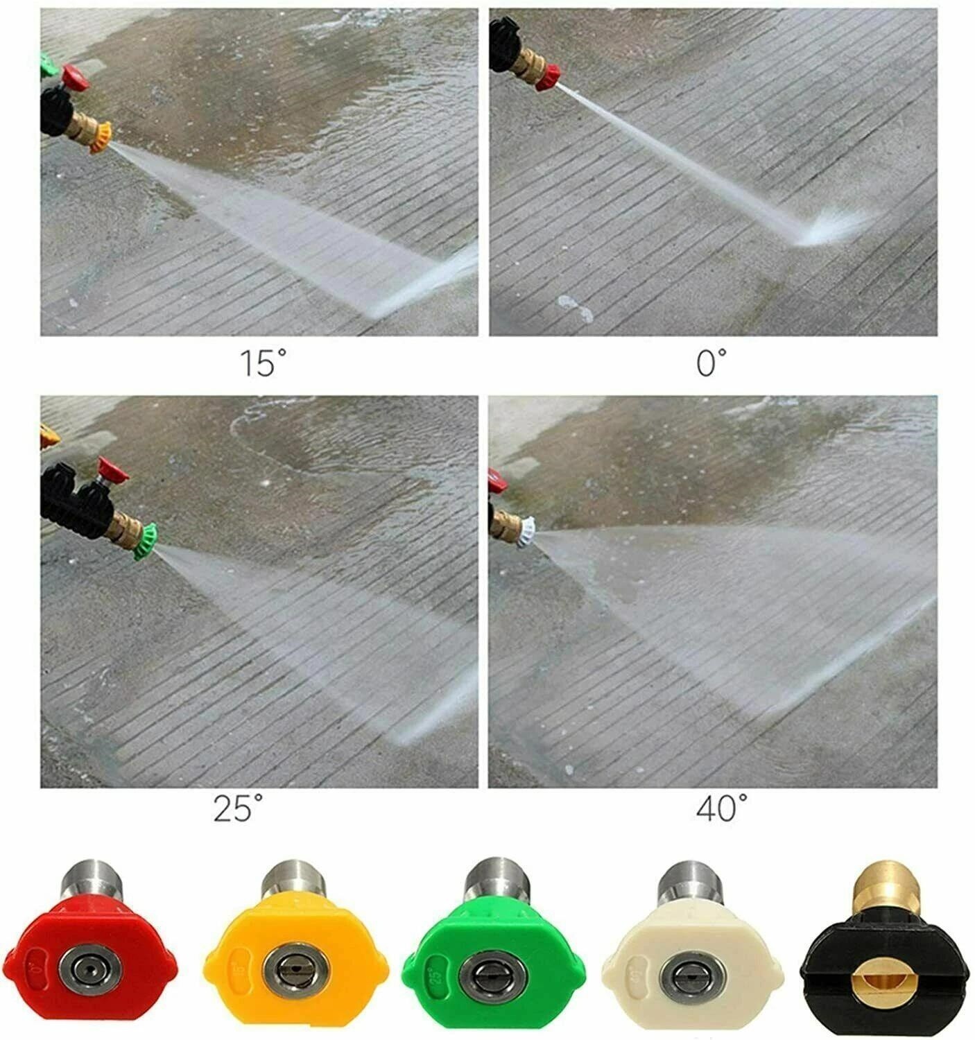 Snow Foam Lance Car Pressure Washer Gun Soap Cannon 1/4″ Spray Jet Bottle Kit US
