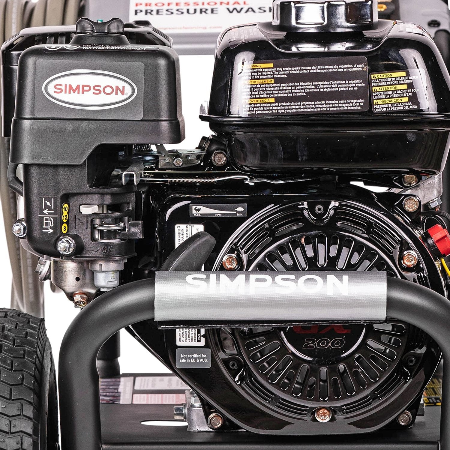 SIMPSON PowerShot PS3228-S Gas Pressure 2.5GPM Washer 3300 PSI Honda GX200 Motor