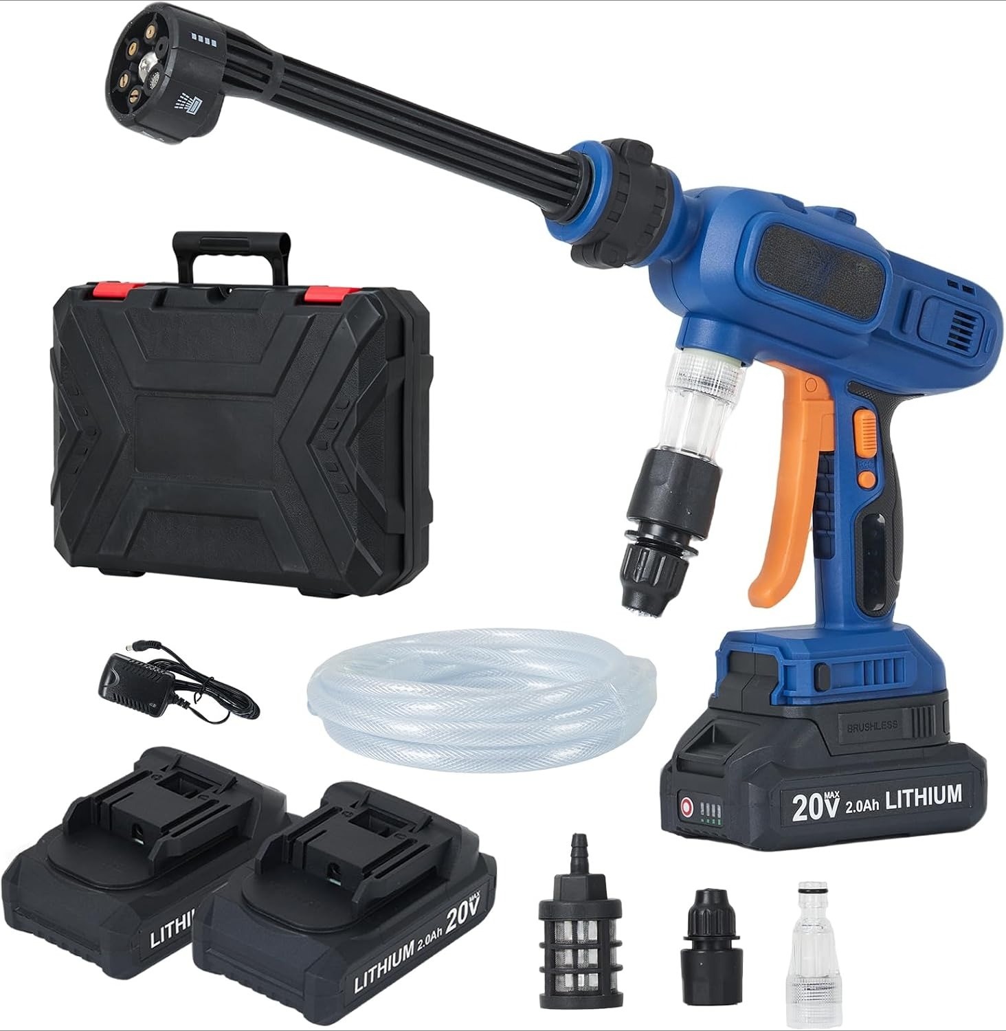 Cordless Pressure Washer, 1300 PSI Portable Power Washer with Battery & Charger