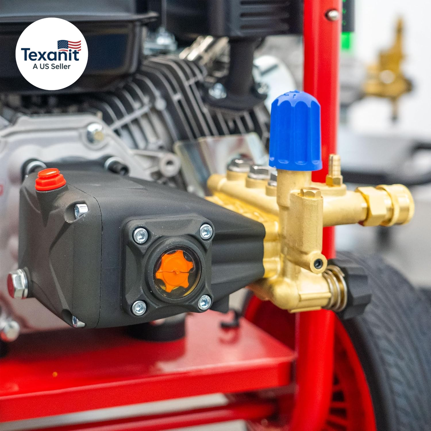 Pressure Washer Pump, 3700PSI 2.5GPM 3/4″ Shaft Horizontal Triplex Plunger Power
