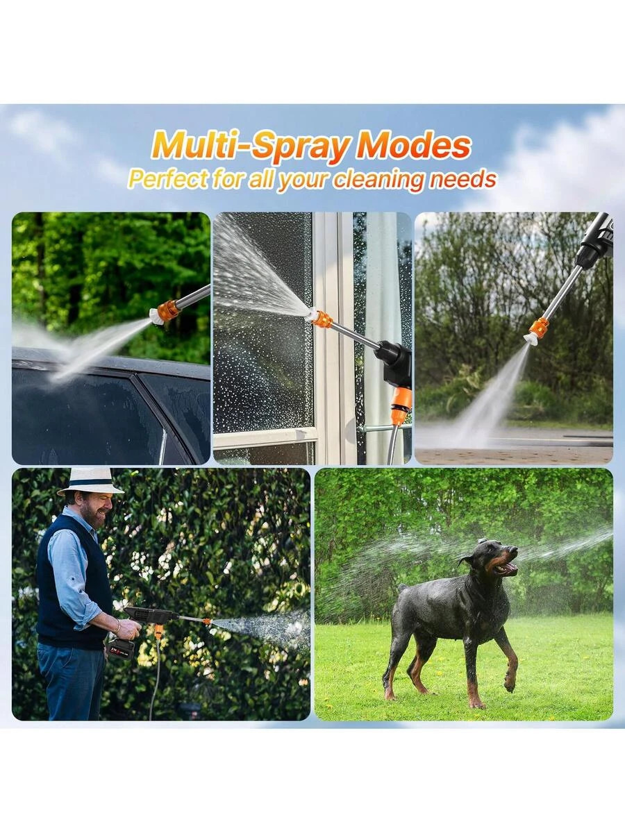 NEW Cordless Pressure Washer 3-In-1 Nozzle 435PSI FREE SHIPPING