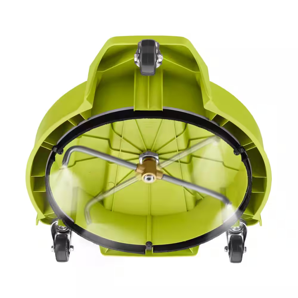 15 In. 3400 PSI Gas Pressure Washer Surface Cleaner with Caster Wheels