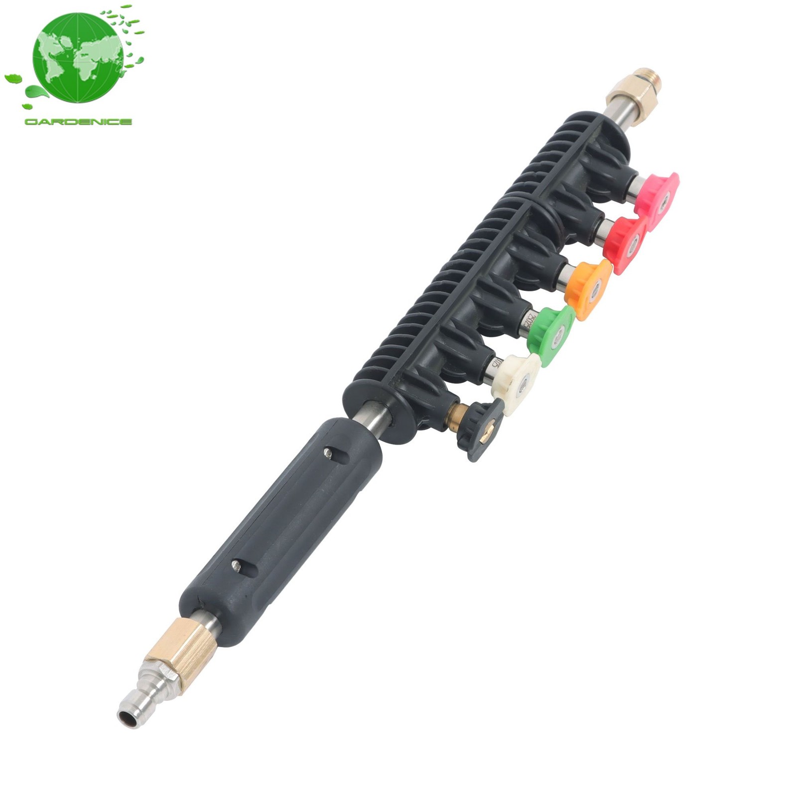 9 Pcs 1/4 In 4000 Psi High Pressure Washer Extension Wand 97 Feet Water Gun